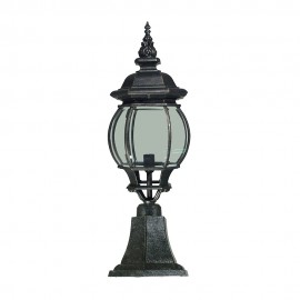 Lighting Inspiration-Flinders  Medium Outdoor Pillar Mount Light - Antique Bronze /Antique Black
